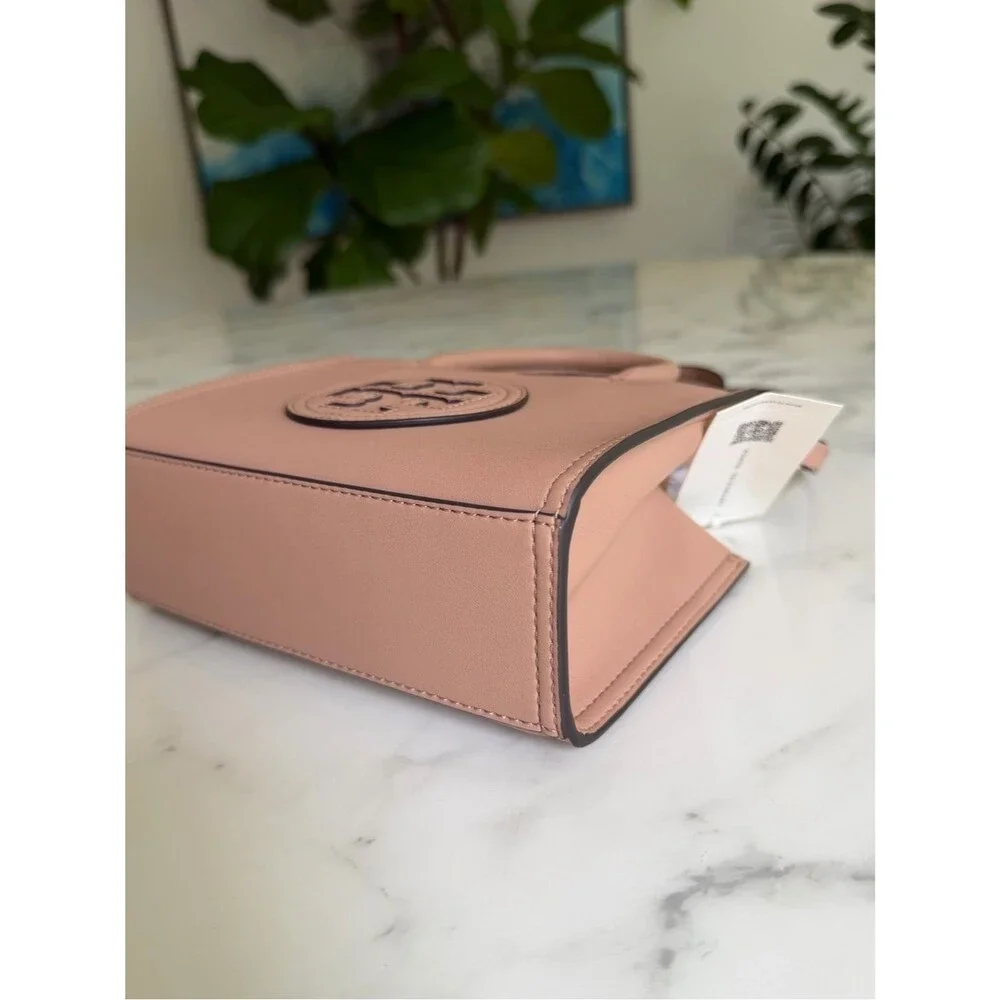 NWT Tory Burch MINI ELLA Bio Tote Bag in Light Sand Beige Tan Crossbody
